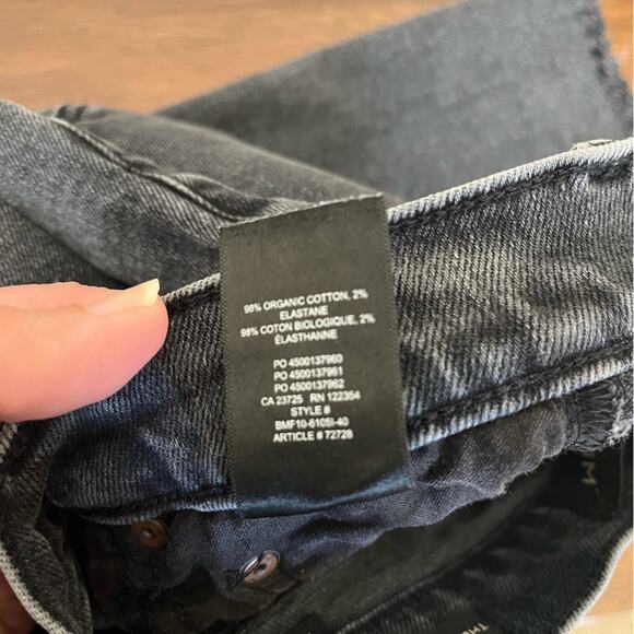 Denim Forum The Arlo High Rise Straight jeans in black - Picture 11 of 12